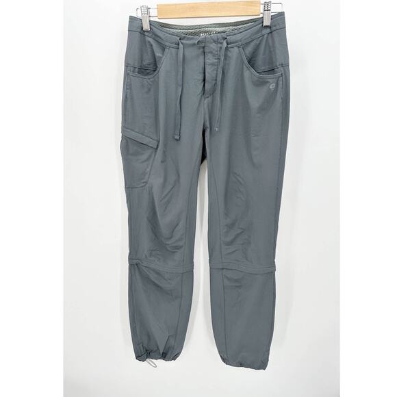 Mountain Hardwear Grey Nylon Drawstring Convertible Pants Women's Size 2/32 - Picture 1 of 10
